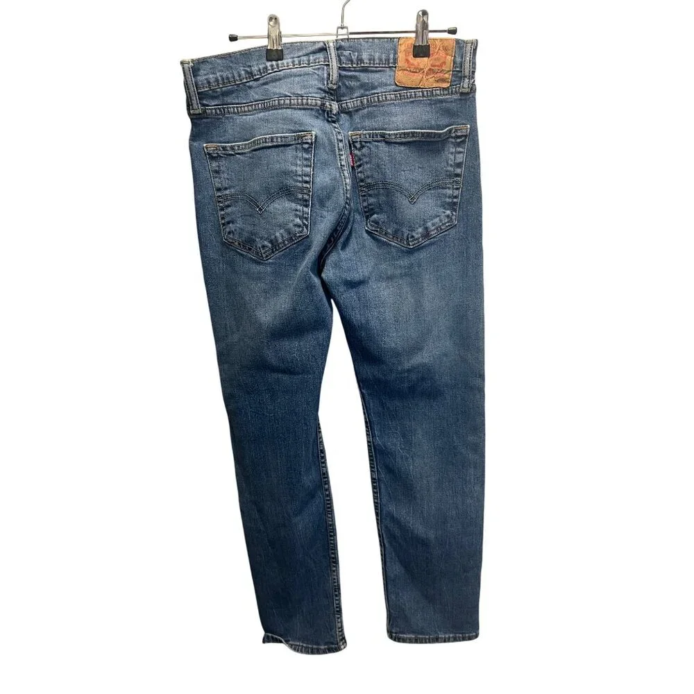 Levis 511 Slim Fit Mens Blue Jeans Size 34 W/32 L Denim Cotton Blend